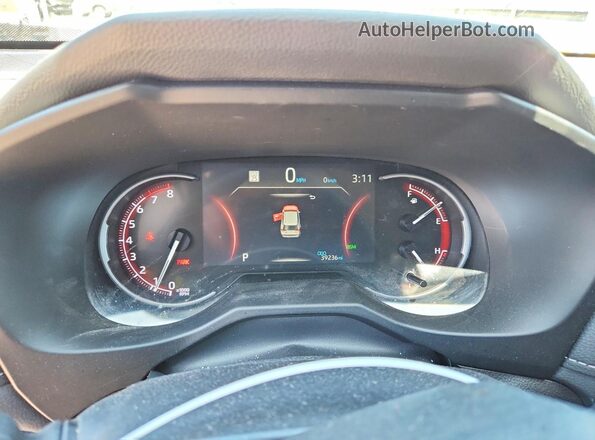 2T3W1RFV2RW315275 2024 TOYOTA RAV4 Blue Instrument cluster view
