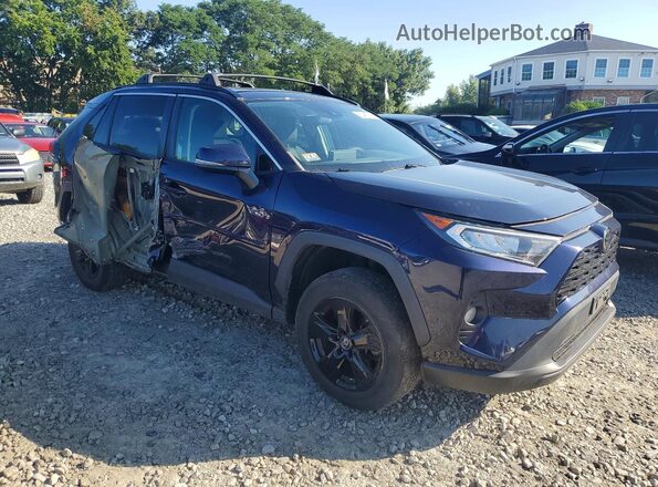 2T3W1RFV3KW009062 2019 TOYOTA RAV4 Синий Передняя правая четверть