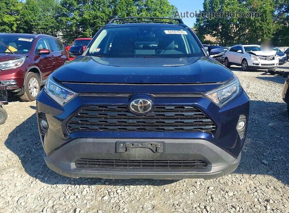 2T3W1RFV3KW009062 2019 TOYOTA RAV4 Синий Вид спереди