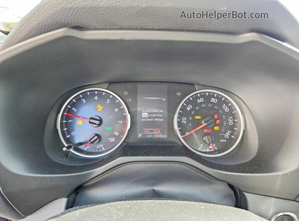 2T3W1RFV3KW031420 2019 TOYOTA RAV4 Silver Вид щитка приладів