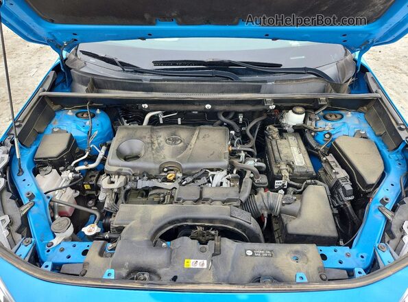 2T3W1RFV3LW091988 2020 TOYOTA RAV4 Blue Vista del compartimento del motor