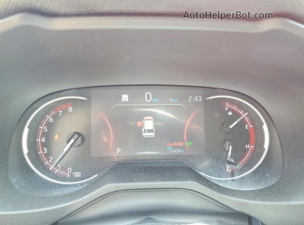 2T3W1RFV3PW255214 2023 TOYOTA RAV4 Red Սարքավորումների վահանակի տեսք