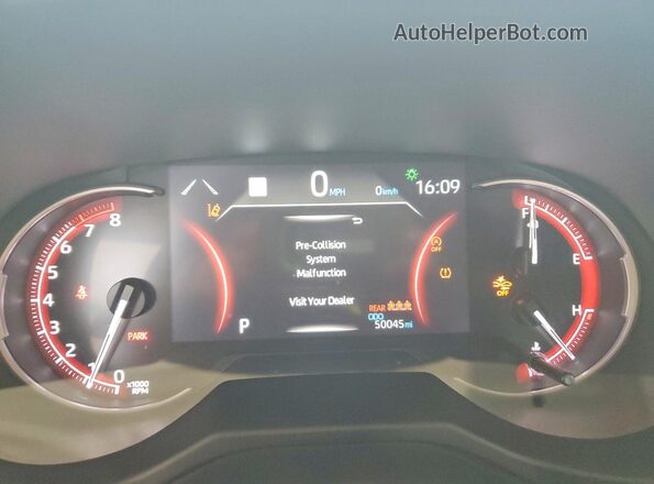 2T3W1RFV3PW257853 2023 TOYOTA RAV4 Gray Вид щитка приладів