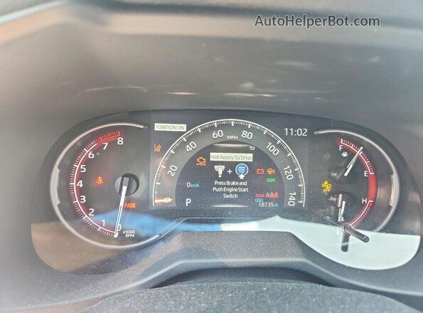 2T3W1RFV3RC261499 2024 TOYOTA RAV4 Black Вид щитка приладів
