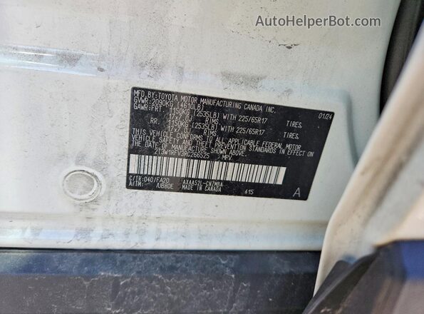 2T3W1RFV3RC266525 2024 TOYOTA RAV4 White 360 interior view