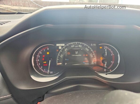 2T3W1RFV3SW417478 2025 TOYOTA RAV4 Red ხელსაწყოთა პანელის ხედი