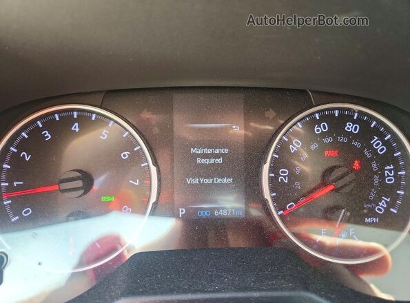 2T3W1RFV4LC072562 2020 TOYOTA RAV4 White Вид щитка приладів