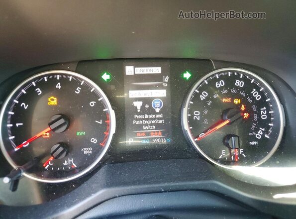 2T3W1RFV4LC075235 2020 TOYOTA RAV4 Gray Вид щитка приладів