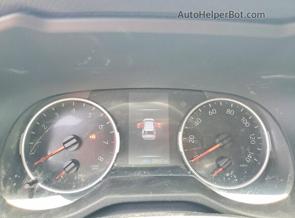 2T3W1RFV4MC141462 2021 TOYOTA RAV4 Silver Вид щитка приладів
