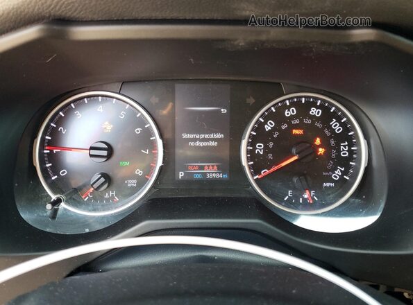 2T3W1RFV4NW194369 2022 TOYOTA RAV4 Burgundy Սարքավորումների վահանակի տեսք