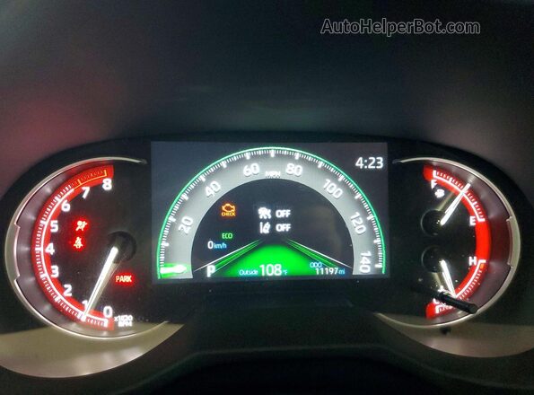 2T3W1RFV4SW443832 2025 TOYOTA RAV4 Red Սարքավորումների վահանակի տեսք