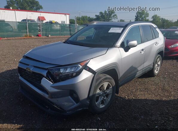 2T3W1RFV5LC077219 2020 TOYOTA RAV4 Silver Առջևի ձախ երեք քառորդ տեսարան