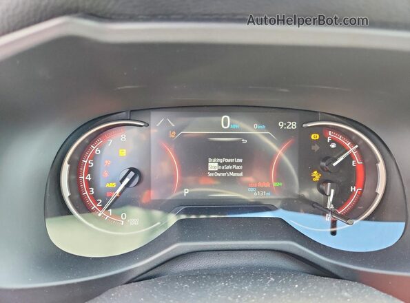 2T3W1RFV5SC334782 2025 TOYOTA RAV4 Black Instrument cluster view