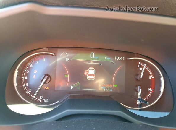 2T3W1RFV5SC341909 2025 TOYOTA RAV4 Black Instrument cluster view