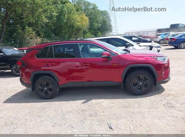 2T3W1RFV6KW004177 2019 TOYOTA RAV4 Red Вид задньої частини салону