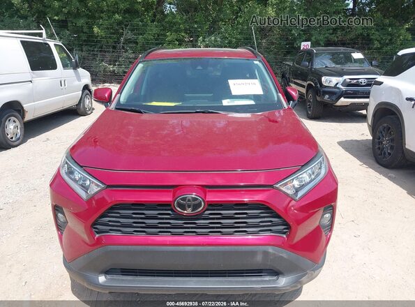 2T3W1RFV6KW004177 2019 TOYOTA RAV4 Red Вид щитка приладів
