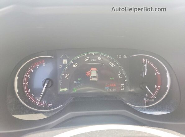 2T3W1RFV6RC285862 2024 TOYOTA RAV4 White Instrument cluster view