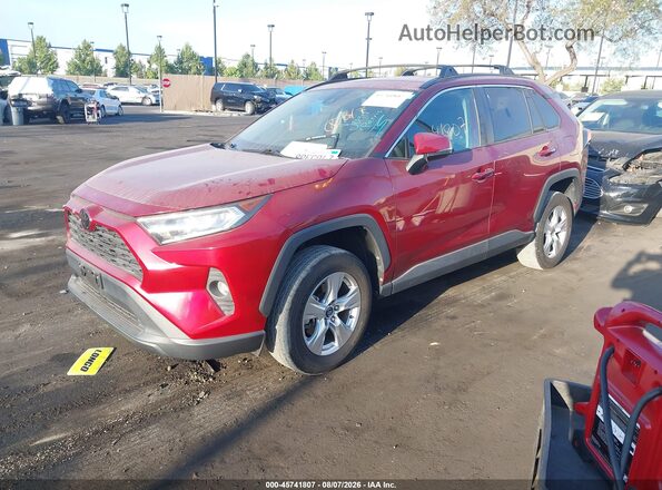 2T3W1RFV7LW072361 2020 TOYOTA RAV4 Burgundy Vista tres cuartos delantera izquierda