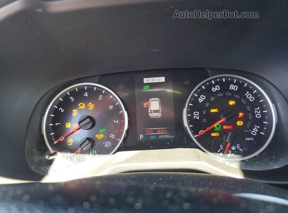 2T3W1RFV7LW102815 2020 TOYOTA RAV4 Black Вид щитка приладів