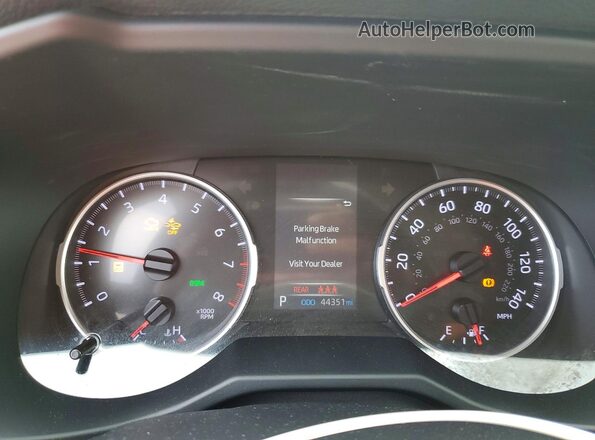 2T3W1RFV7MW142992 2021 TOYOTA RAV4 Белый Вид щитка приборов