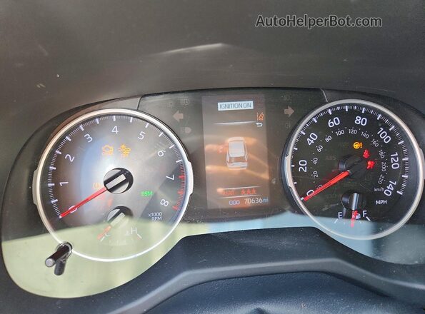 2T3W1RFV7MW180626 2021 TOYOTA RAV4 Gray Vista del cuadro de instrumentos
