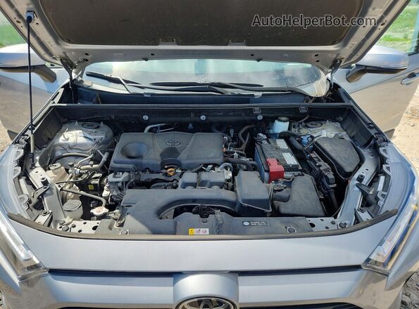 2T3W1RFV7NW190980 2022 TOYOTA RAV4 Серебряный Вид подкапотного пространства