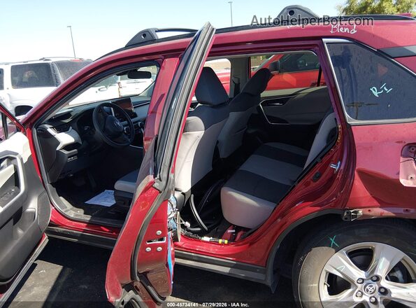 2T3W1RFV7PW267169 2023 TOYOTA RAV4 Burgundy Vista de la etiqueta del VIN