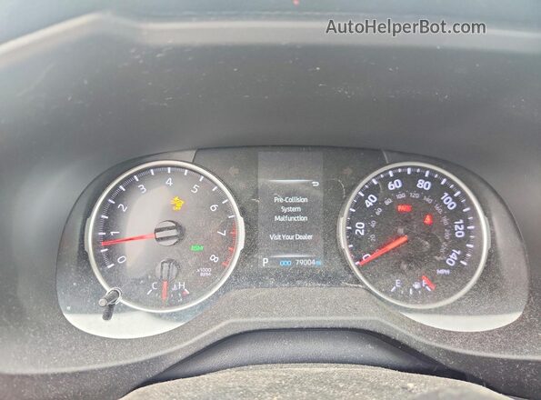 2T3W1RFV8NW189997 2022 TOYOTA RAV4 Blue Instrument cluster view