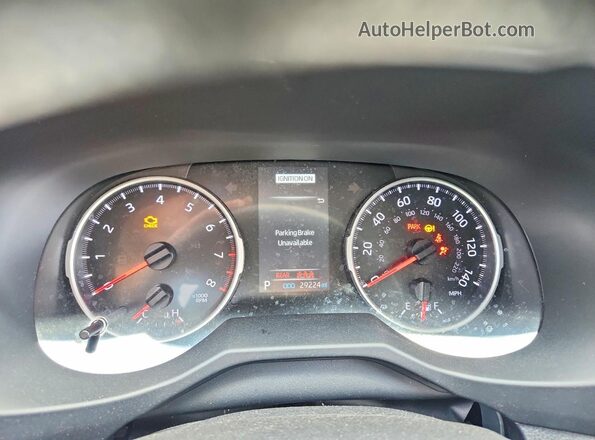 2T3W1RFV8NW213702 2022 TOYOTA RAV4 Серый Вид щитка приборов
