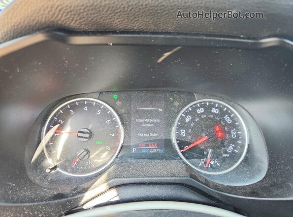 2T3W1RFV9KC006197 2019 TOYOTA RAV4 Gray Instrument cluster view