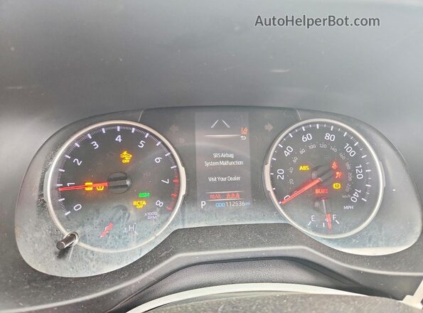 2T3W1RFV9MW141634 2021 TOYOTA RAV4 Black Widok zestawu wskaźników