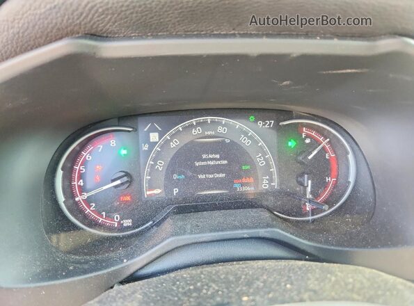 2T3W1RFV9PC215463 2023 TOYOTA RAV4 Серый Вид щитка приборов
