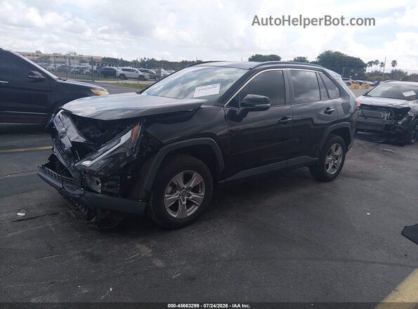 2T3W1RFV9PC223143 2023 TOYOTA RAV4 Black წინა მარცხენა ხედი სამი მეოთხედიდან