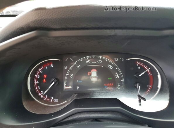 2T3W1RFV9SW385202 2025 TOYOTA RAV4 Blue Вид щитка приладів