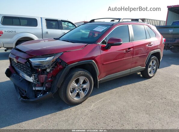 2T3W1RFV9SW393378 2025 TOYOTA RAV4 Red წინა მარცხენა ხედი სამი მეოთხედიდან