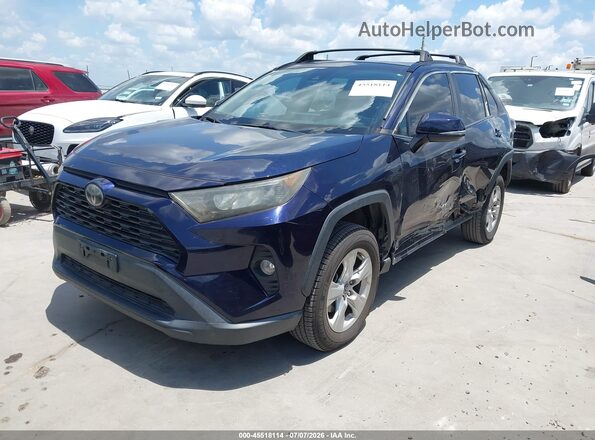 2T3W1RFVXKW011438 2019 TOYOTA RAV4 Dark Blue წინა მარცხენა ხედი სამი მეოთხედიდან