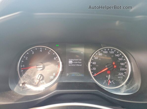 2T3W1RFVXLC082304 2020 TOYOTA RAV4 Blue Вид щитка приладів