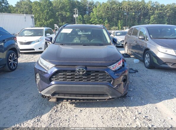 2T3W1RFVXMW159947 2021 TOYOTA RAV4 Blue Widok zestawu wskaźników
