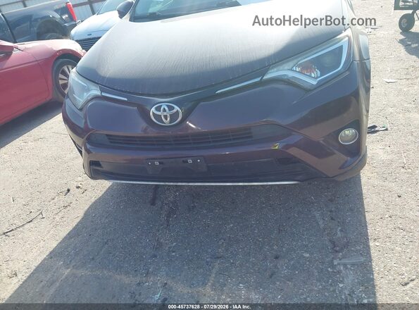 2T3WFREV0GW287539 2016 TOYOTA RAV4 Purple Вид щитка приладів