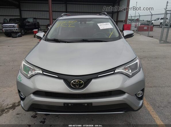 2T3WFREV0JW423580 2018 TOYOTA RAV4 Silver Instrument cluster view