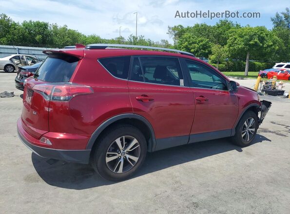 2T3WFREV0JW465621 2018 TOYOTA RAV4 Red უკანა მარჯვენა