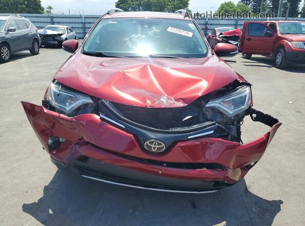 2T3WFREV0JW465621 2018 TOYOTA RAV4 Red წინა ხედი