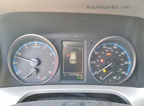 2T3WFREV1JW416122 2018 TOYOTA RAV4 Silver ხელსაწყოთა პანელის ხედი