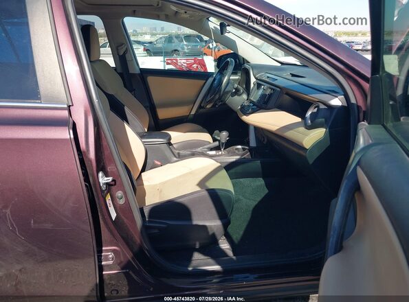 2T3WFREV1JW469824 2018 TOYOTA RAV4 Фиолетовый Вид салона спереди