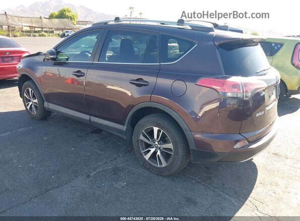 2T3WFREV1JW469824 2018 TOYOTA RAV4 Фиолетовый Задняя левая четверть