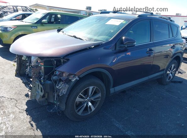 2T3WFREV1JW469824 2018 TOYOTA RAV4 Фиолетовый 