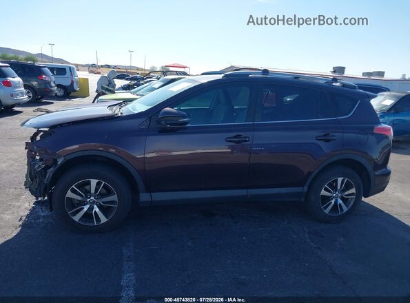 2T3WFREV1JW469824 2018 TOYOTA RAV4 Фиолетовый 