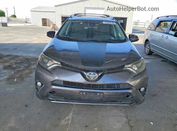 2T3WFREV2JW483909 2018 TOYOTA RAV4 Серый Вид спереди