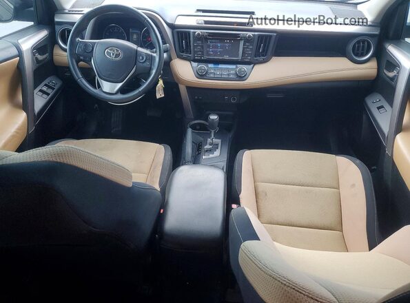 2T3WFREV3GW239842 2016 TOYOTA RAV4 Black Առջևի վահանակի տեսք