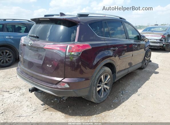 2T3WFREV3JW417496 2018 TOYOTA RAV4 Maroon Հետևի աջ